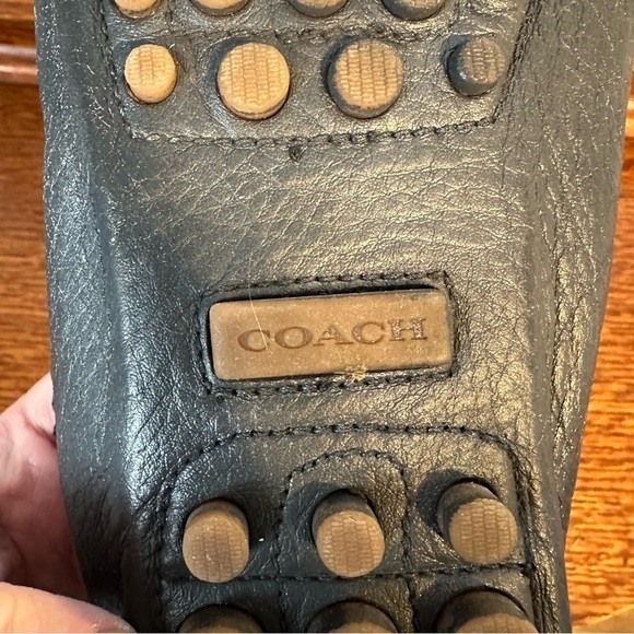 Coach Nadia Driving Loafers w/ Tassels Silver Gray Leather Boat Shoes Size 7B - Picture 8 of 9